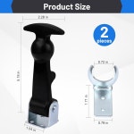 공구 상자 차량 엔진 후드용 고무 플렉스 T 핸들 후드 래치 : 리리커머스