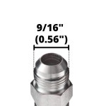 10팩 MJ 06 3/8인치 호스 x 37 피팅 크림프 남성 끝 JIC 유압 : 유림e샵