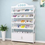 서점 진열대 잡지 소품책 북선반 카드 화면이 전단지 문구점 홍보물 화이트 정리함 가판대 1 2단 캐비닛 길이 80 너비 30 높이 1 : 모아세상001