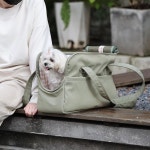 Pet Dog 캐주얼 크로스바디 백, 핸드백, 핸즈프리 원 숄더 소프트 엣지 반려동물 가방, 메시 창과 대형 전면 포켓이 있는 완전히 열린 선루프... 