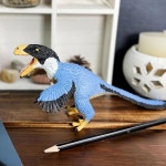 유타랩터 피규어 - 9.5인치 플라스틱 모델 세부 피규어 - 3세 소년, 소녀 및 어린이를 위한 재미있는 교육용 공룡 놀이 장난감... 