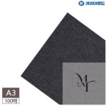 만트라샵 A3 제본표지용 바이로닉지 100매 검은색 인쇄용지 인쇄용재료 제본표지용지 : 만트라 샵