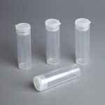 100 개몫   5ML  플라스틱 병 5ml 폴리 프로필렌 약국 튜브 알약 컨테이너 스냅 캡 : 미주에티