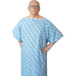 5XL 병원 가운 오버사이즈 세탁 가능한 환자 가운(백 타이 포함) 재사용 빅사이즈 - 3팩 : 히르토스