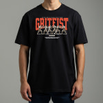 복싱 매치 투지의 흐름 반팔 티셔츠 : 그릿피스트