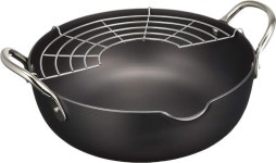 리버 라이트 극 JAPAN 철제 튀김 냄비 M 2.4 L 질화철 질화 가공 IH 대응 녹 어려운 일본제 J1324 : Nagoya Central