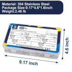 ZQZ 680PCS 스테인리스 스틸 팝 리벳 1/8 5/32 3/16 블라인드 리벳 : 셀럽픽스샵