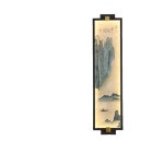 동양화 벽조명 갤러리 무드등 복도 한옥 램프 세로형 그림 아름다운산과강-삼색 : DPR