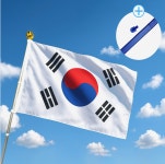 가정용 태극기세트 엉킴방지 대형 게양용 국기함 : 쭈잇