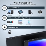 ZSCMALS 휴대용 모니터 17.3인치 144Hz 1080P FHD 게이밍 USB-C HDMI 컴퓨터 디스플레이 HDR IPS 노트북 화면 확장기(노트북 PC Mac...