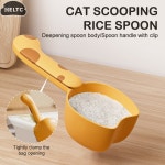 Rice Measuring Scoop Multifunctional Cat Dog Pet Food With Clip Household Plastic : 미주세유