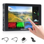 필월드 F7 플러스 카메라 필드 터치스크린 모니터 7인치 1200nit 고휘도 1920x1200 IPS HDMI2.0 3D Lut HDR 파형, F970 외장 전원 포함... 