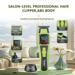 Kemei KM-1863 전문 무선 머리 깎기 7000RPM ~ 9000RPM 조절  속도 헤어 스타일링을 위한 살롱 등급 트리머 : 유하33번지