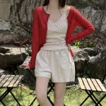 씨유 썸머 시스루 긴팔 가디건 티셔츠 휴양지룩 바캉스룩 : 앨리앤유