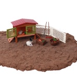 뮤고랑 미니 농장 스몰월드 PART2 피규어 세트 돼지 라마 거위 완구 장난감 : 뮤고랑