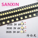 Led tv 백라이트에 대 한 50-100Pcs 2835 3030 3535 3V 6V 1W 3W 키트 electronique led lcd 수리 멋진 차가운 흰색 : 비지마켓스