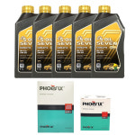 BMW 5시리즈 520d F10 엔진오일교환세트 세븐골드 RV C3 5W30 5L 에어크리너+오일필터 : 오일앤파츠