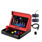 추억의 레트로 FC게임 가정용 게임기 오락실 블랙 [9인치 화면] 32G 싱글 버전 : 주황립스틱