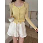 씨유 썸머 시스루 긴팔 가디건 티셔츠 휴양지룩 바캉스룩 : 앨리앤유