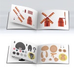 3D 펜 복사 인쇄 그림책, 50개 이상의 패턴 이미지, 동물 운송 건물 포함, 드로잉북 DIY 선물 (대형 A) : 레나제이몰6