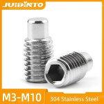JUID 5 30pcs 육각 소켓 세트 나사 도그 포인트 스테인레스 M8 그럽 스틸 스크류 M6 M5 엔드 M3 M4 볼록 m M3 30pcs : 오성기계상사