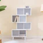 [주문제작] 더블 공간박스 책꽂이 책장 수납장 800x360x1330, 4단, 화이트 : 루멘퍼니