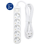 피스코리아 평화 5구 2M 3M 5M 접지스위치 멀티콘센트  멀티콘센트 멀티탭(3000W16A) : 오피스썬 2015