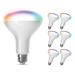 Feit Electric BR30 스마트 LED 전구, 65W 등가, 디밍 가능, 색상 변경, 튜닝 가능한 흰색, 650루멘, 2.4GHz Wi-Fi, 알렉사/Google 홈 지원... 