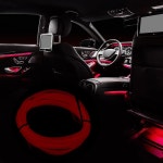 자동차 차량용 실내 장식용 X AUTOHOX 2미터/6피트 네온 EL 와이어 스트링 스트립 레드 콜드 라이트 글로우 : 로아플러스