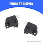 Sodcay 2 PCS 모터사이클 우측 브레이크 라이트 스위치, 프론트 유압... 키트, 핸들바 어위치 교체, 오프로드 차량용 범용(블랙) : 알도알시 아울렛