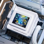 프리미엄 CPU 수냉 쿨링 수냉식 쿨러 냉각 시스템 Thermalright FW SE 240 화이트 워터 쿨러, 2000RPM PWM 팬 2개 , 320 해상도의 IPS... 