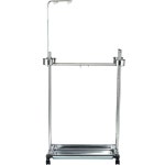 횟대 조류 새집 앵무새사다리 새장 ZX 행거 발톱갈이 모델 나무 실버 라지 앵무새 스탠드 60 44 145cm : 민루미