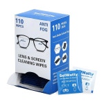안경용 김서림 방지 물티슈, 110 카운트 청소 노트북 화면, 스마트폰, 광학 , 제거, 퀵 드라이 및 스크래치 : 포린마켓샵