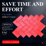 [농기구마켓]스탬프 콘크리트 금형 스탬핑 재료, PU 몰드, 아트 컬러, DIY 인쇄 그라운드, 시멘트 MYFS 정원 가능 : 재윤상사11