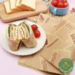 식품 왁스 종이 기름 방지 빵 샌드위치 버거 마카롱 포장 베이킹 도구 50 개 : 이지셀렉트.