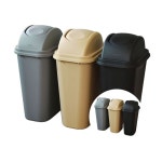 업소용 PP 스윙뚜껑 휴지통 쓰레기통 40L 대형쓰레기통 뚜껑분리휴지통 공중화장실휴지통 : 삼동이가추천해요