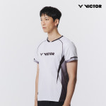빅터 게임웨어 VT25CGW024F/M 배드민턴 티셔츠 등판 스판 기능성 슬림핏 남녀사이즈 : 빅터플레이스