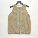 수입 비즈장식 조끼 여자 베스트 하객룩 의상실 g1508 : 차도우