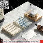 북유럽인창의적인 파도 모양의 세라믹 비누 접시 홀더 호텔 홈 스토리지 랙 : 점보상사
