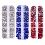 STRASS 크리스탈 네일 아트 라인석 SS6 SS20 유리 스톤 반짝이는 플랫백 3D Clear Color : 윰수프