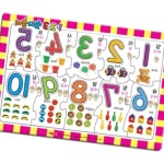 퍼즐 123숫자놀이 8절 그림퍼즐 캐릭터 맞춤 조각 인지향상추억 : 지엘모아샵