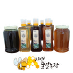 튜브꿀 1kg 꿀단지 2.4kg 국산 벌꿀 아카시아 잡화 밤 야생화 대가야고령꿀 지연꿀벌농장 : 지연꿀벌농장