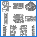 크리스마스 트리 사탕 지팡이 절단 다이 페퍼민트 해바라기 테두리 다이 DIY Scrapbooking 앨범 장식 공예 카드에 대한 설정 : minsolminsol