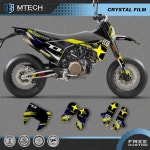DSMTECH 커스텀 팀 그래픽 데칼 스티커 키트 Husqvarna 15-20 701 SUPERMOTO ENDURO 2015-2017 2018 2020 002 : 시구왕이타