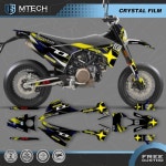 DSMTECH 커스텀 팀 그래픽 데칼 스티커 키트 Husqvarna 15-20 701 SUPERMOTO ENDURO 2015-2017 2018 2020 002 : 시구왕이타