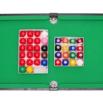 미니 당구 테이블 52 1set 악세사리 폴리에스터 서브 초크 당구장 삼각형 송진 블랙 25mm 블랙 8구 : 다니엘럭스라운지