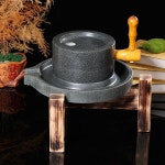 미니맷돌 멧돌 믹서기 콩비지 맷돌 엣날 미니 차갈기 돌 옛날 커피 : Trandeal