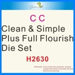 클린 앤 심플 플러스 풀 번성 다이 세트 새로운 다이 금속 절단 다이 DIY 금형 스크랩북 다이 컷 공예 H2630 : minsolminsol