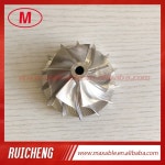 [호환] RHF55 포워드 7+7 블레이드 46.50/60.00mm 포인트 밀링 고성능 터보차저 빌렛 압축기 휠 : 도란플레닛