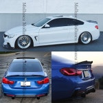 [호환] BMW 4 시리즈 F32 쿠페 PSM 스타일 탄소 섬유 리어 스포일러, 트렁크 윙 2013-2019, 430i, FRP 허니콤 단조 : 라라마켓스